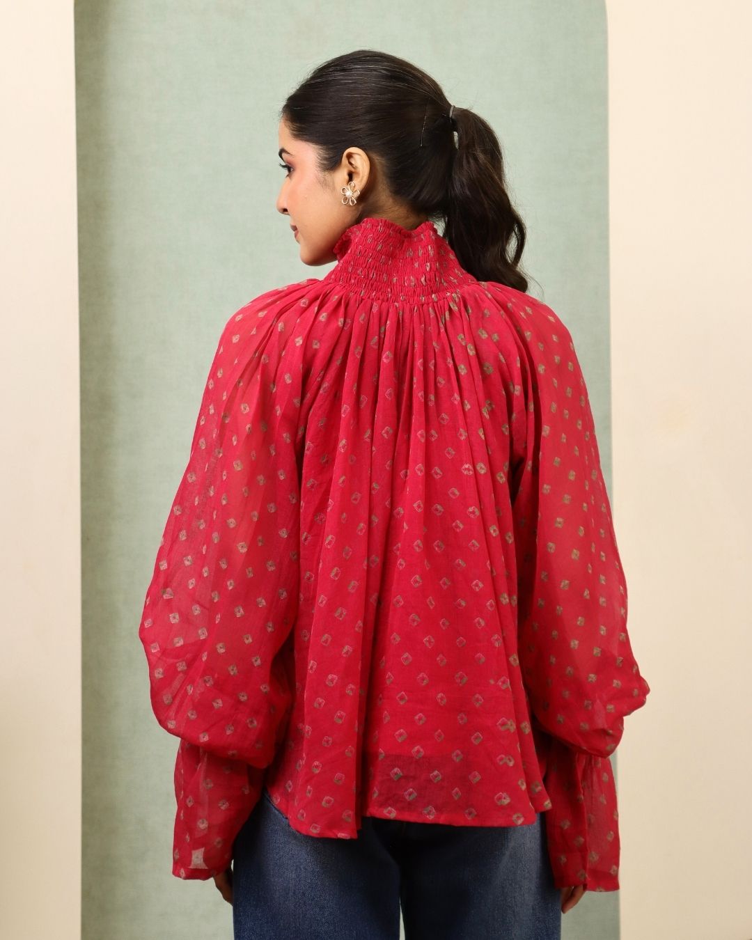 Breeze - Bandhani Blouson top